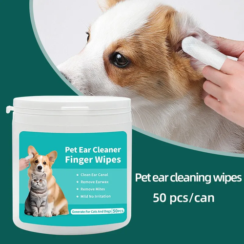 Pet Ear Cleaning Wipes Disposable Ear Care Finger Cover Convenient And